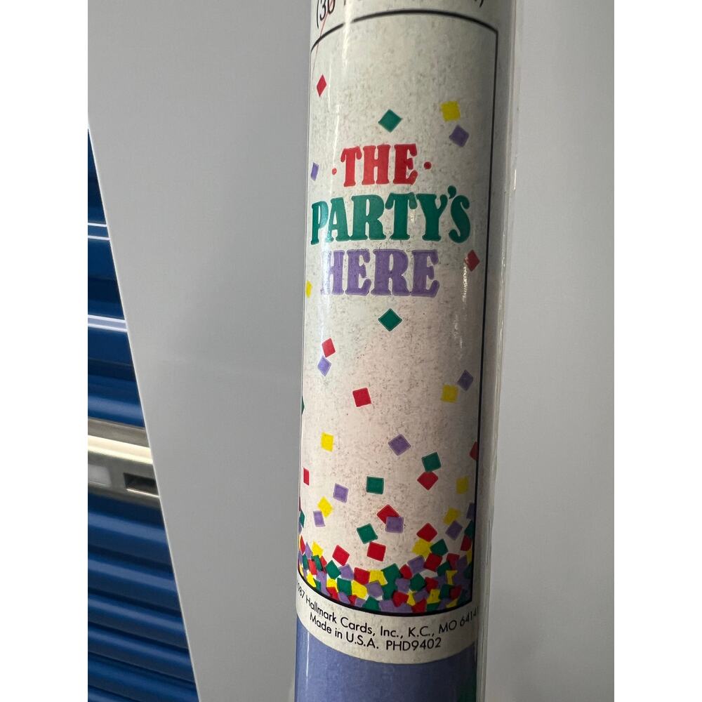 1987‎ Authentic Hallmark THE PARTY’S HERE Door Decoration (30 IN. X 72)